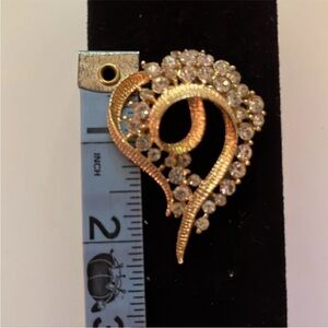 Elegant Gold and Silver Brooch
